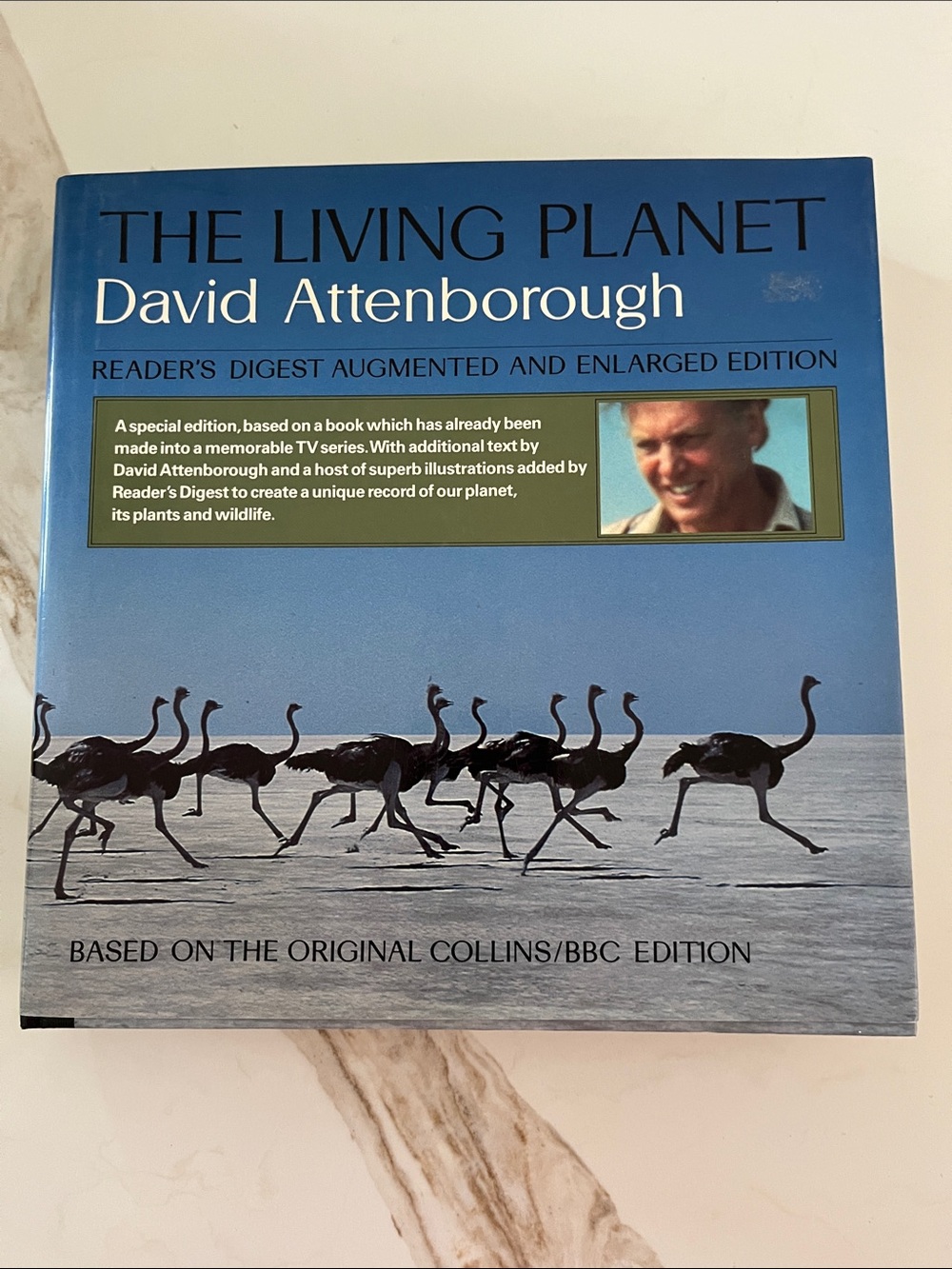 The Living Planet by David Attenborough - Blue Hardcover Coffeetable Book